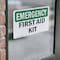Signmission First Aid Kit, 7 in W x Rectangle, Vinyl Decal OS-2PACK-EM-D-57-L-10376 - alternate 4